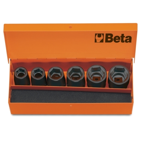 BETA 1/2" Drive Impact Socket, Metric, 6 pcs 007200910